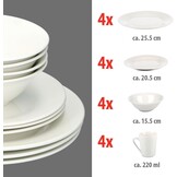 Alpina Serviesset 16-Delig Wit - 54% Korting