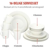 Alpina Serviesset 16-Delig Wit - 54% Korting