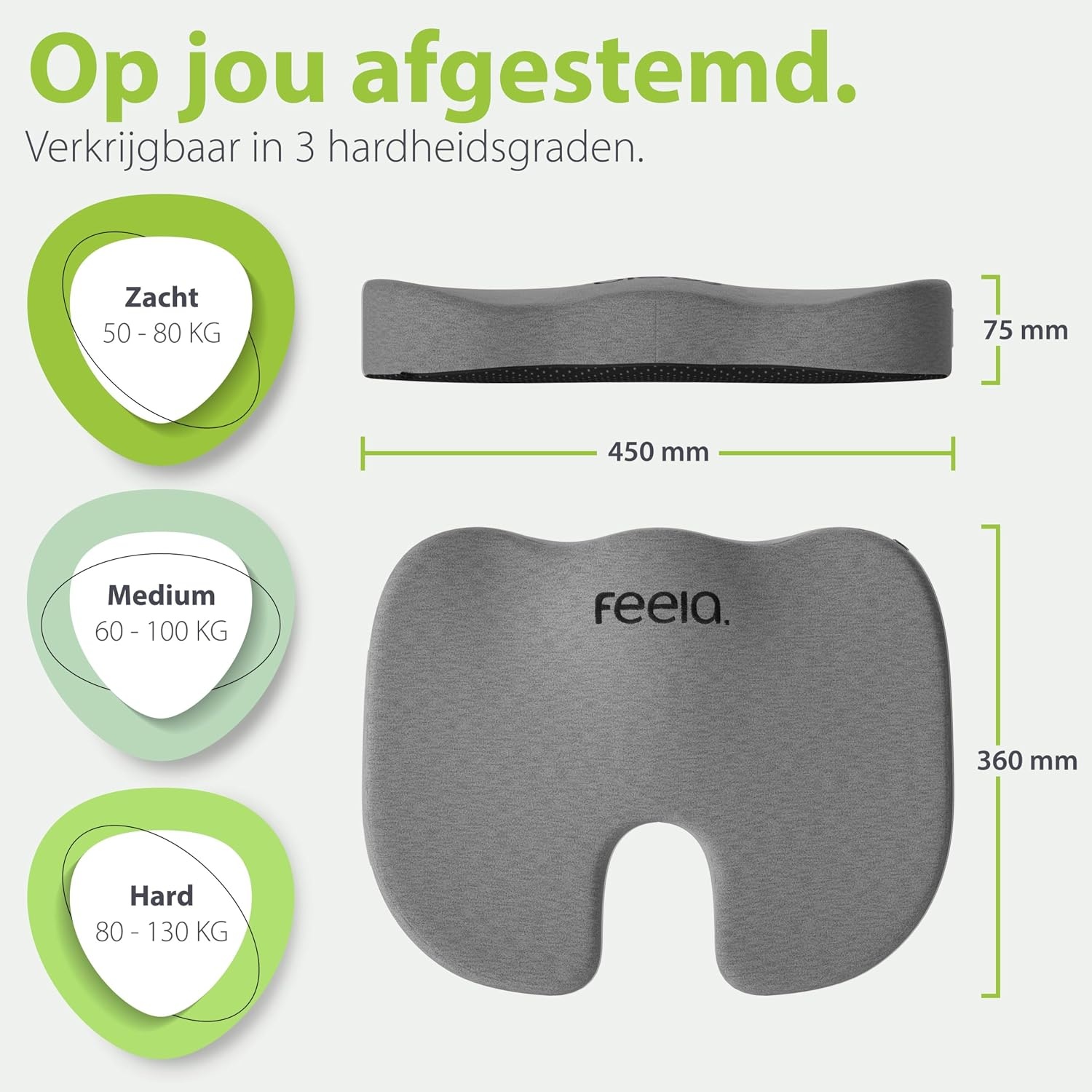 Ergonomisch Zitkussen Feela: Pijnverlichting & Betere Houding - 33% Korting