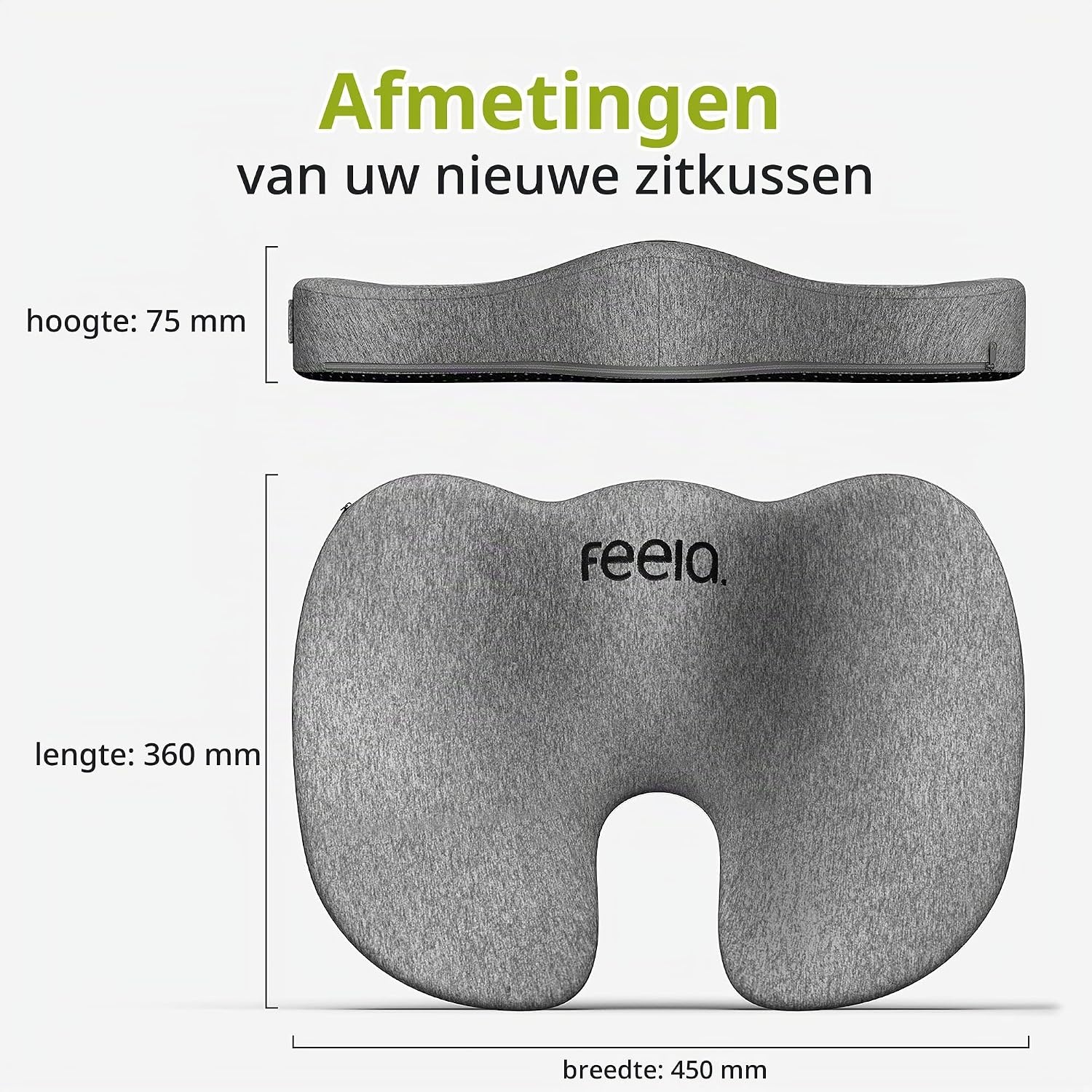Ergonomisch Zitkussen Feela: Pijnverlichting & Betere Houding - 33% Korting