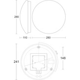 Steinel LED Plafondlamp met HF-sensor, 28cm Wit - 33% Korting