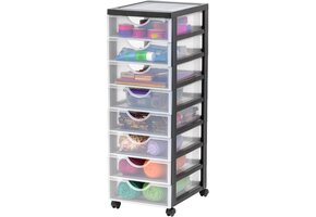 Iris Ohyama Ladekast Organizer Zwart - 8 Laden, 58% Korting!