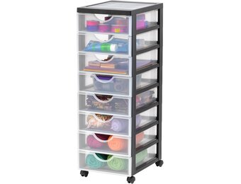 Iris Ohyama Ladekast Organizer Zwart - 8 Laden, 58% Korting!