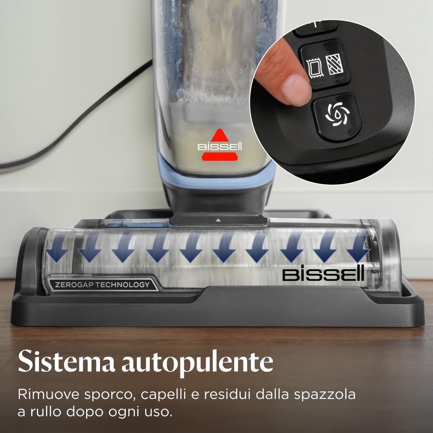 BISSELL CrossWave Edge Nat & Droog Stofzuiger - Zwart/Wit (34% Korting)