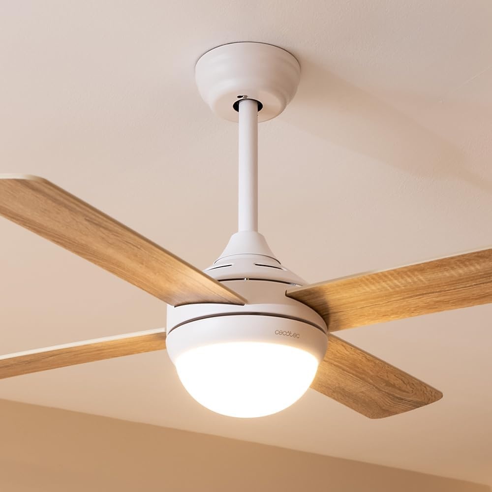 Plafondventilator met LED & Afstandsbediening - 106 cm Houtkleur - 34% Korting
