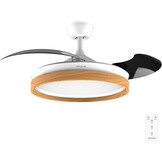 Cecotec EnergySilence Aero 4320 Plafondventilator met LED - 105 cm - Hout en Wit