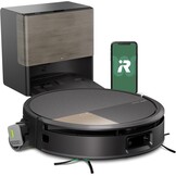 iRobot Roomba Max 705 Combo robotstofzuiger met dweil + AutoWash Dock: uitschuifbare zelfreinigende dweilborstel, dweilklep, dubbele borstels, zelflegend, warm wassen/drogen, obstakelvermijding, LiDAR