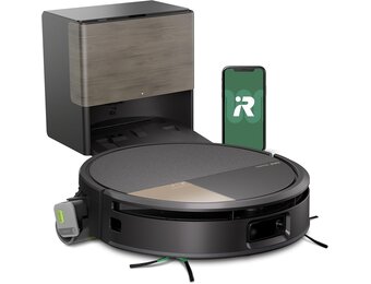iRobot Roomba Max 705 Combo robotstofzuiger met dweil + AutoWash Dock: uitschuifbare zelfreinigende dweilborstel, dweilklep, dubbele borstels, zelflegend, warm wassen/drogen, obstakelvermijding, LiDAR