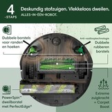 iRobot Roomba Max 705 Combo robotstofzuiger met dweil + AutoWash Dock: uitschuifbare zelfreinigende dweilborstel, dweilklep, dubbele borstels, zelflegend, warm wassen/drogen, obstakelvermijding, LiDAR