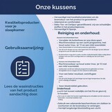 DUÉRMETE ONLINE Traagschuim Kussen met Aloë Vera - Wit - 90 x 40 cm