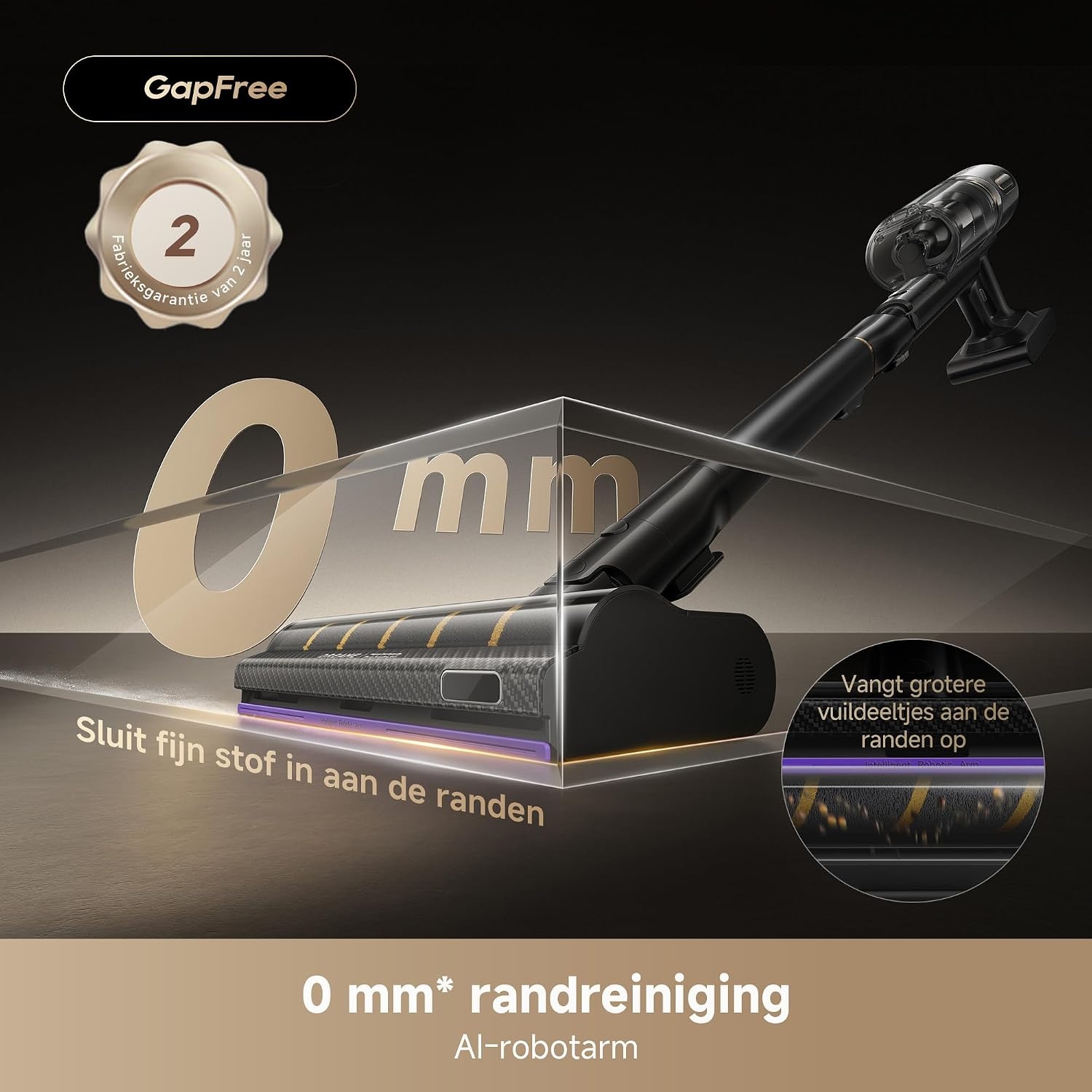 Dreame V20 Pro-A Draadloze Steelstofzuiger - Zwart - 210AW Zuigkracht