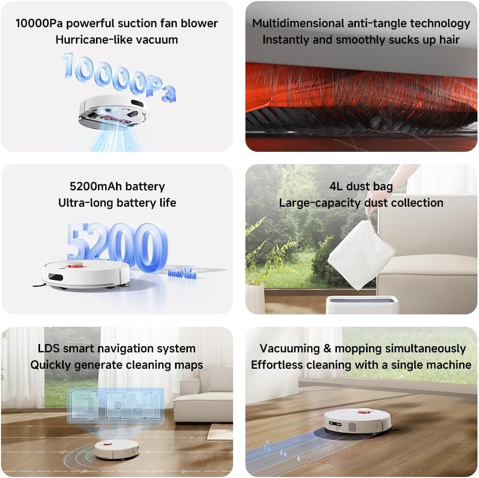 Xiaomi Robot Vacuum H40 EU - Robotstofzuiger - Wit