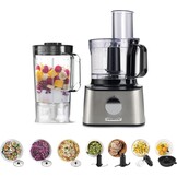 Krachtige Keukenmachine 800W Zilver - Multifunctioneel met Citruspers (54% Korting)