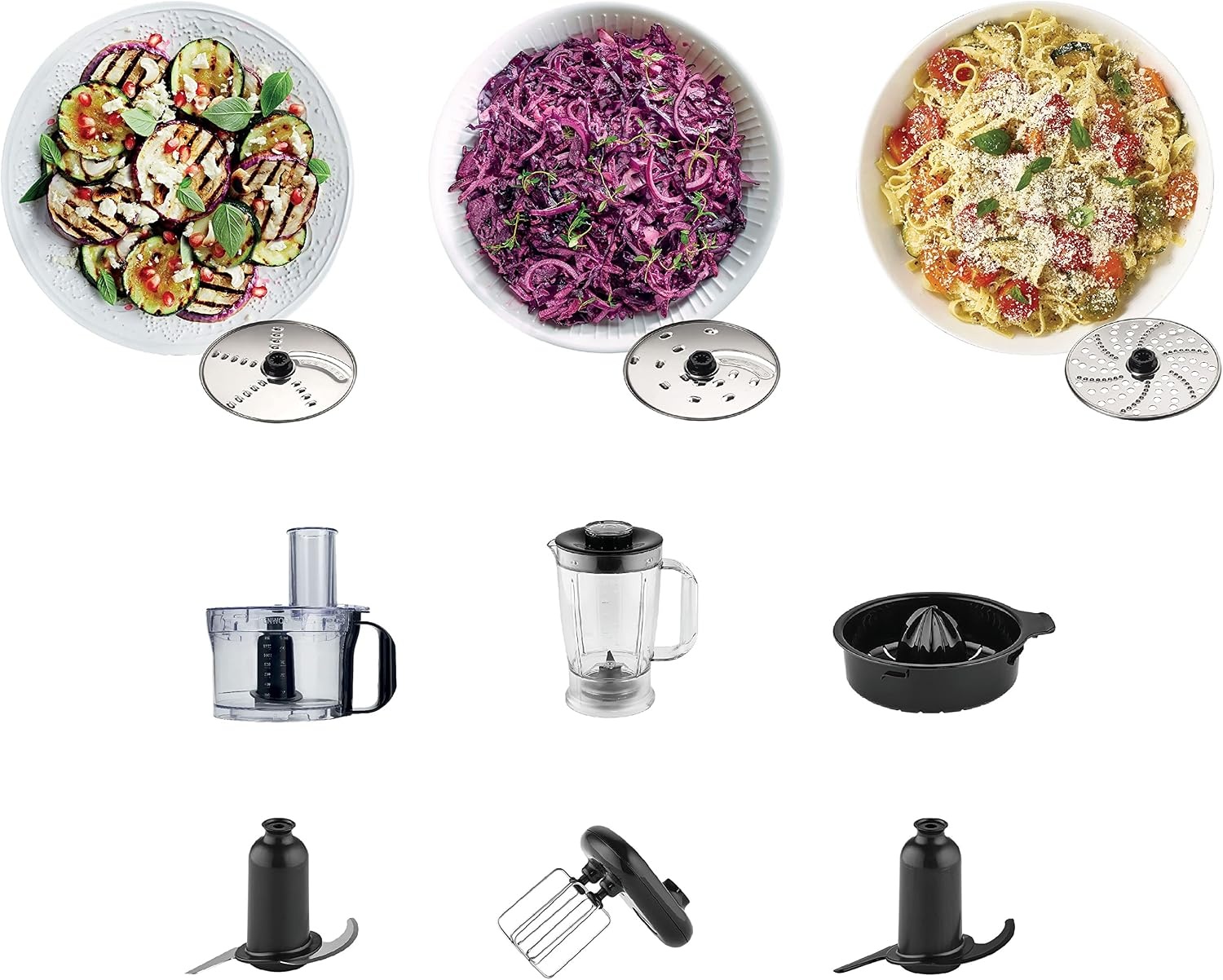 Krachtige Keukenmachine 800W Zilver - Multifunctioneel met Citruspers (54% Korting)