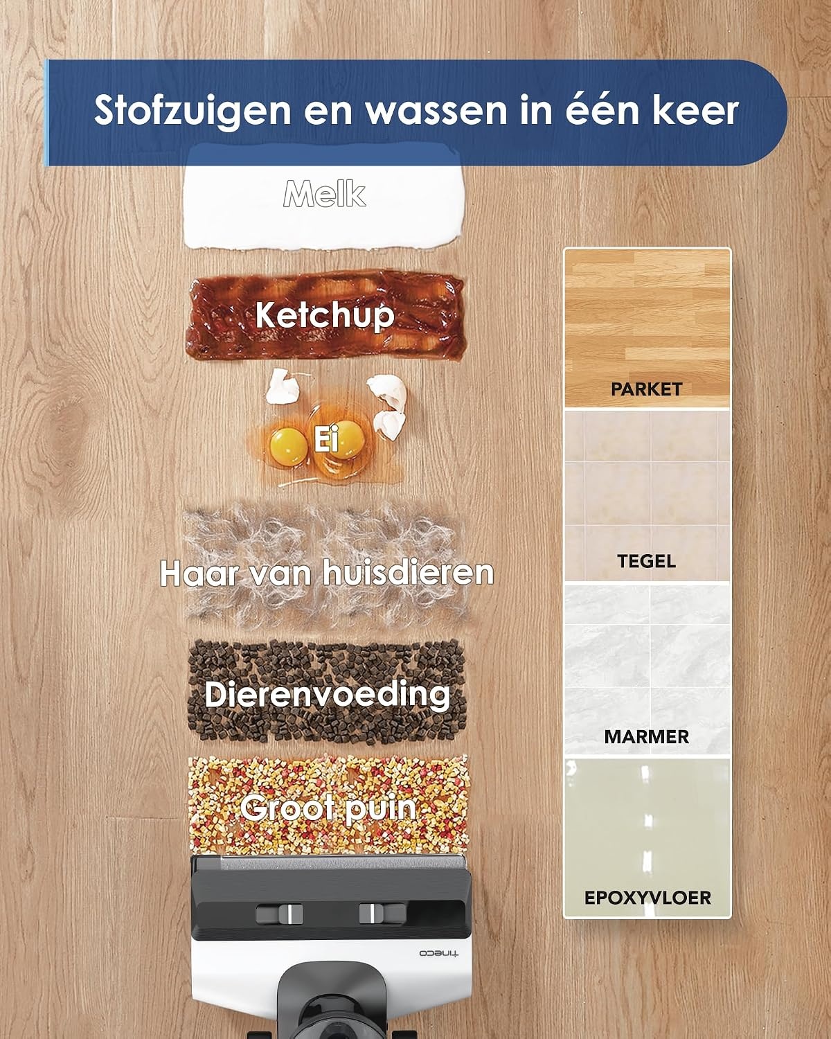 Draadloze Steelstofzuiger & Dweil met 55% Korting
