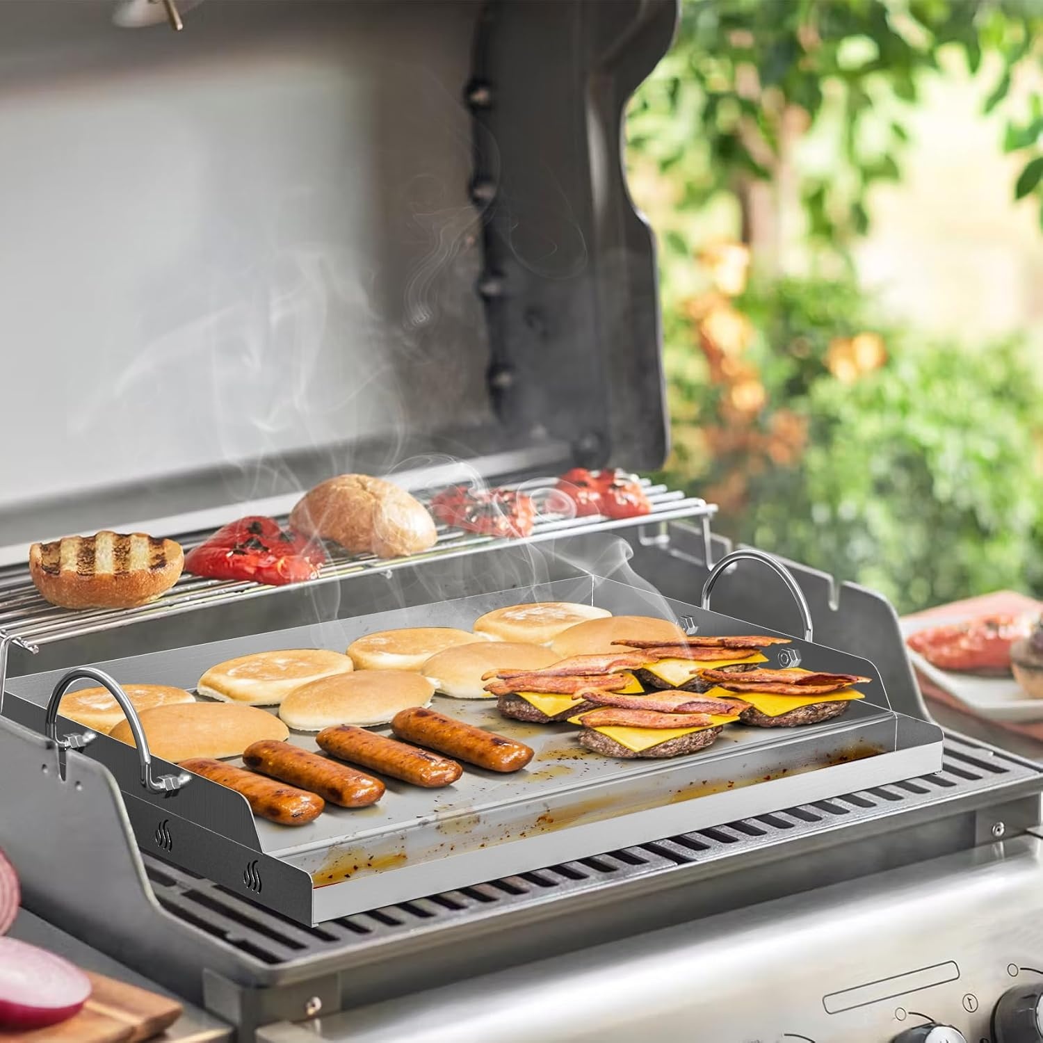 Plancha Grillplaat RVS BBQ Set - 50x32cm incl. Spatel & Schraper (34% Korting)