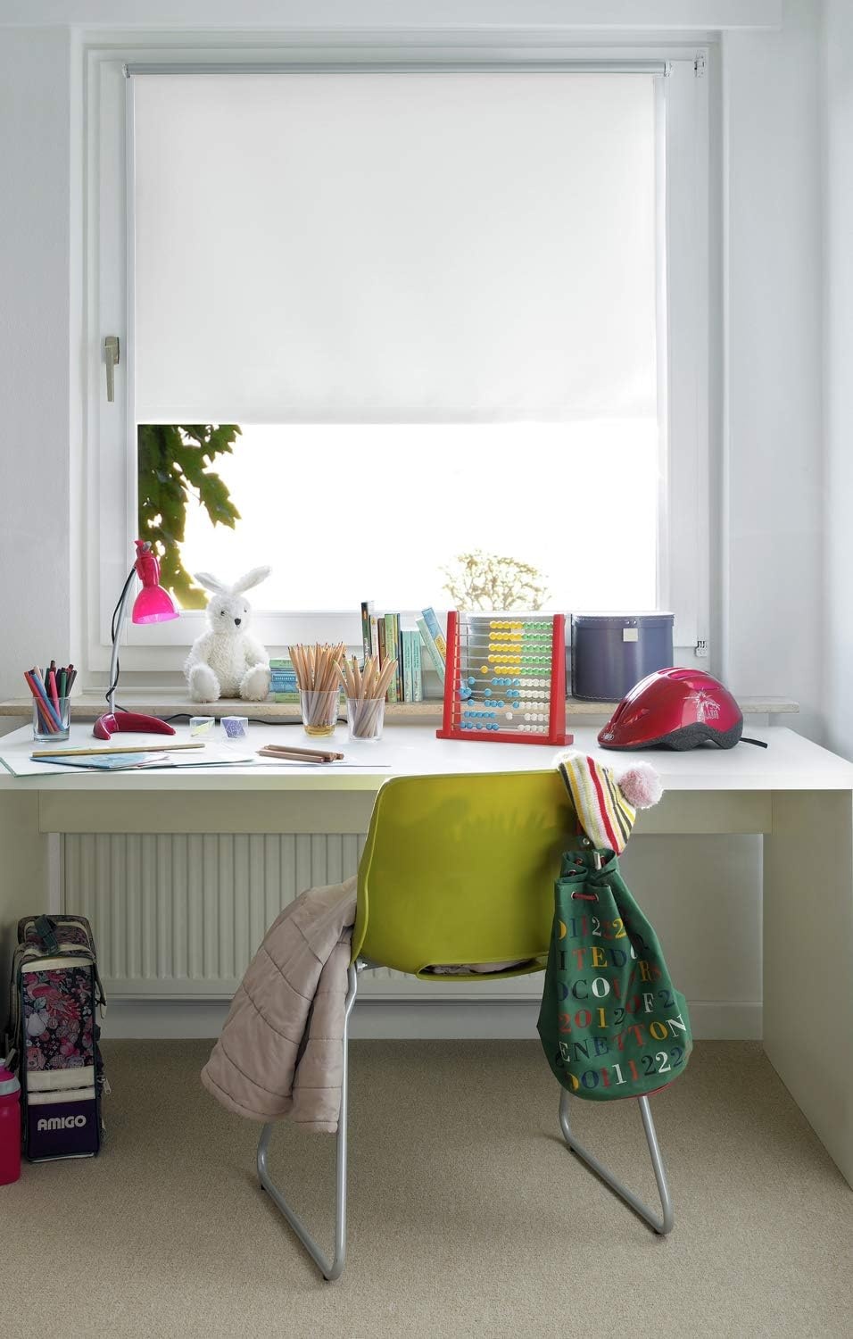 Verduisterend Thermo-rolgordijn Wit 85x210 cm | Energiebesparend | 33% Korting