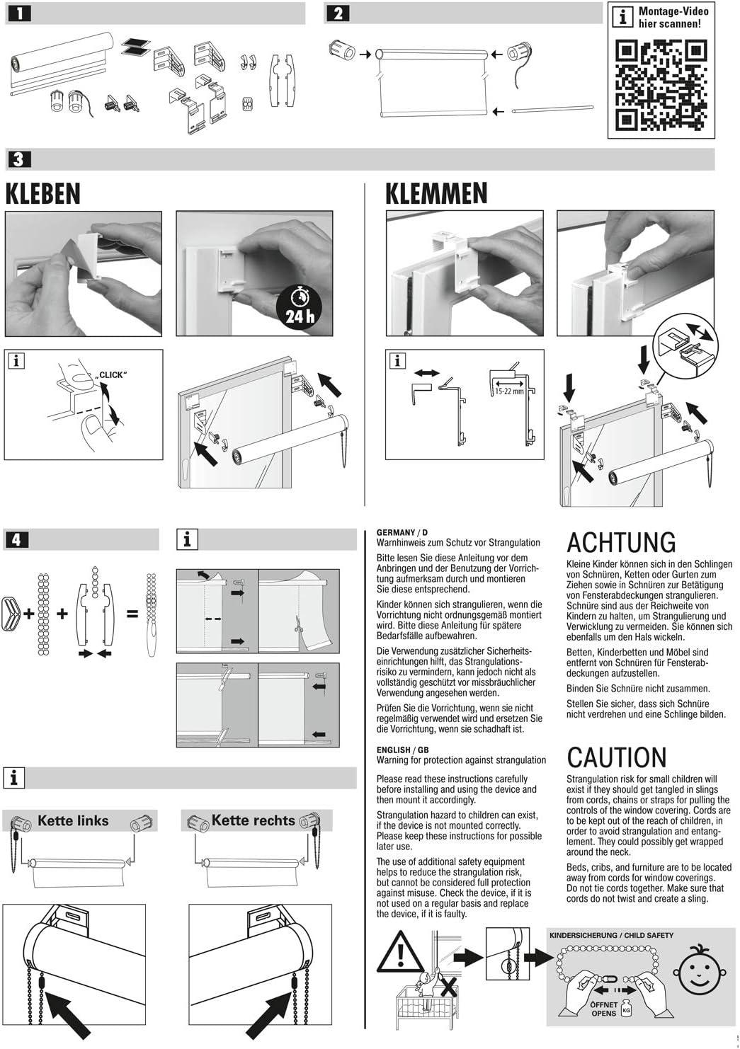 Verduisterend Thermo-rolgordijn Wit 85x210 cm | Energiebesparend | 33% Korting