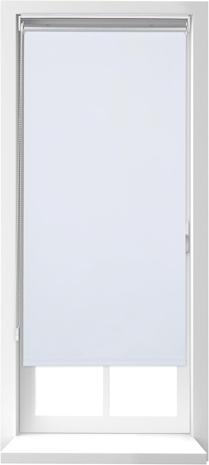 Verduisterend Rolgordijn Wit/Zilver - 80x220 cm - 32% Korting
