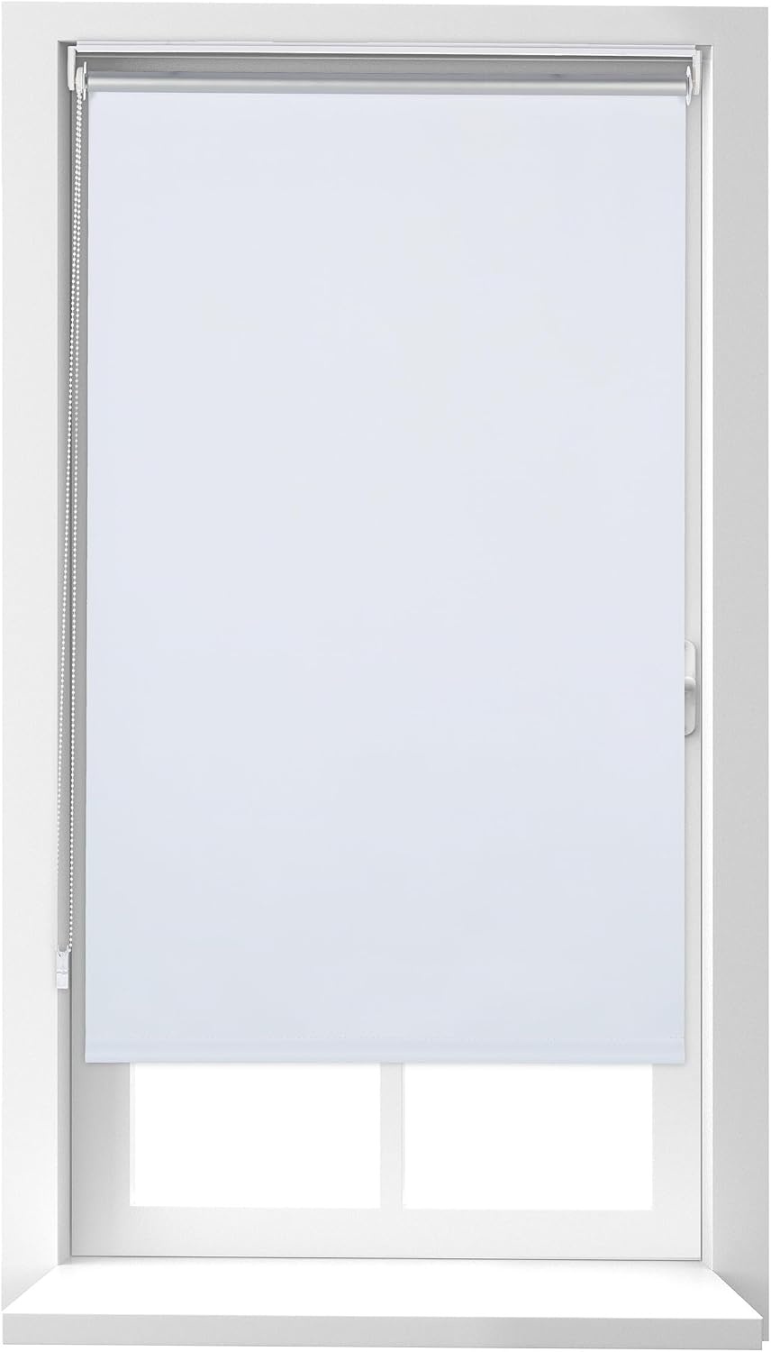 Verduisterend Rolgordijn Wit/Zilver - 80x220 cm - 32% Korting