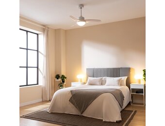 Plafondventilator Wit 106 cm met LED & Afstandsbediening - 34% Korting