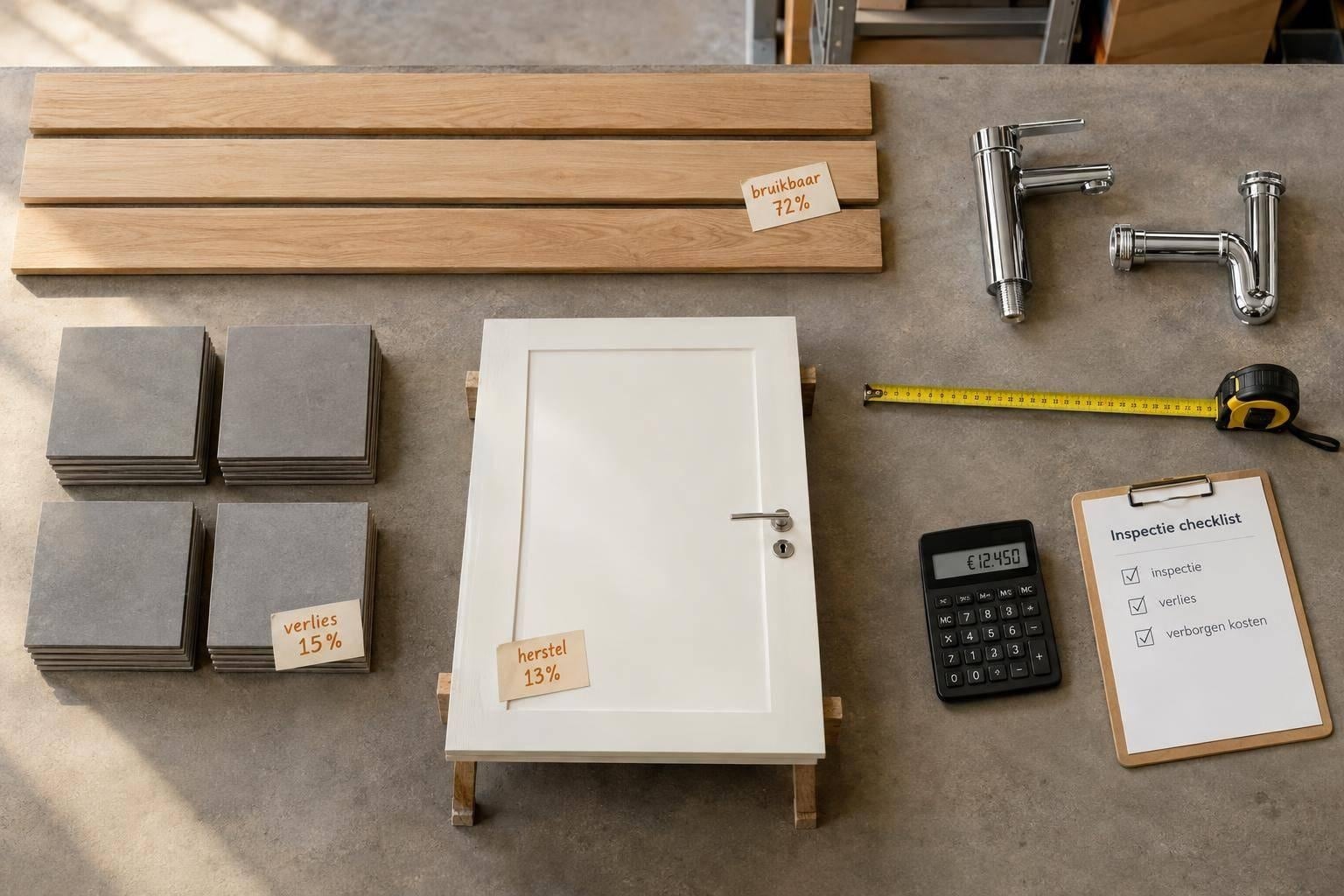 Afval- en herstelcijfers voor bouwprojecten