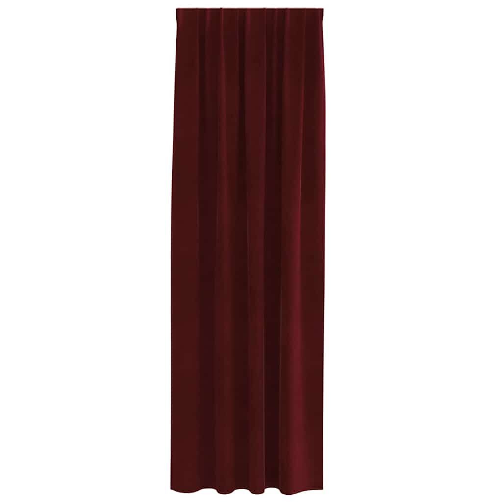 vidaXL Gordijnen 2 st Wijnrood 140 x 225 cm fluweel