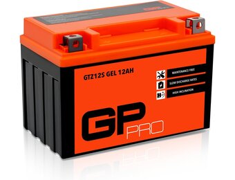 GP-PRO Gel-Accu 12V 12Ah - Motoraccu onderhoudsvrij (vervangt YTZ12S)