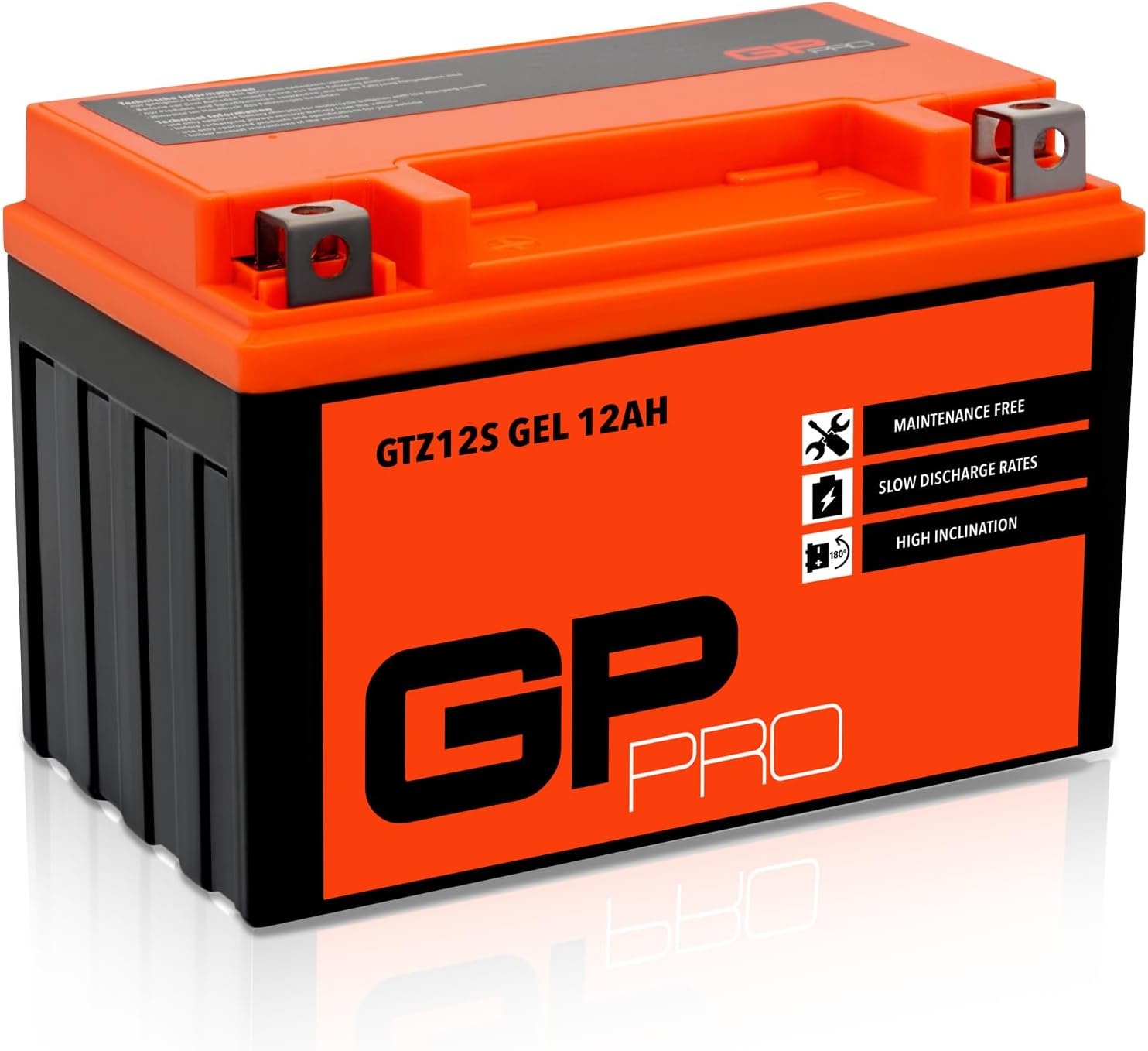 GP-PRO Gel-Accu 12V 12Ah - Motoraccu onderhoudsvrij (vervangt YTZ12S)