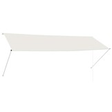 vidaXL Luifel uittrekbaar 350x150 cm crème