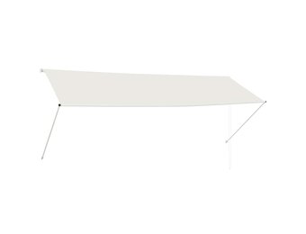vidaXL Luifel uittrekbaar 350x150 cm crème