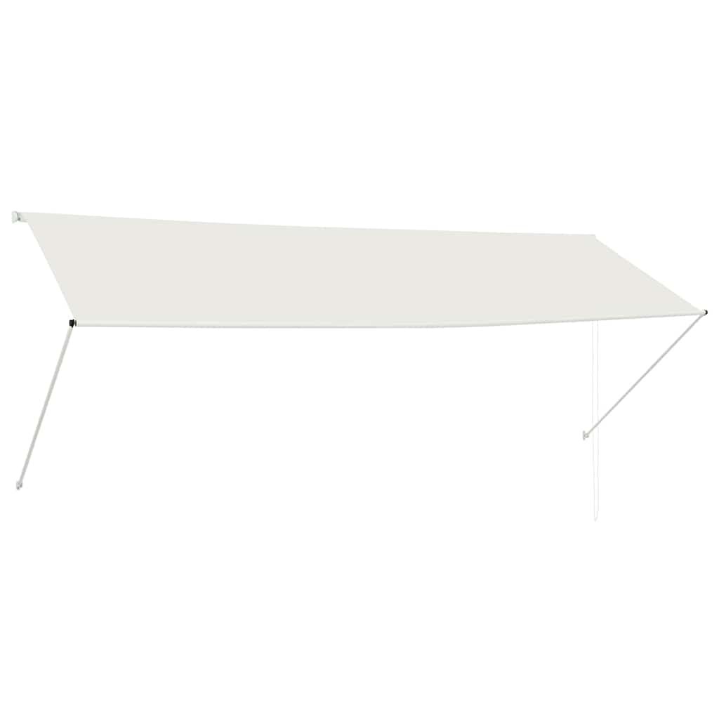 vidaXL Luifel uittrekbaar 350x150 cm crème