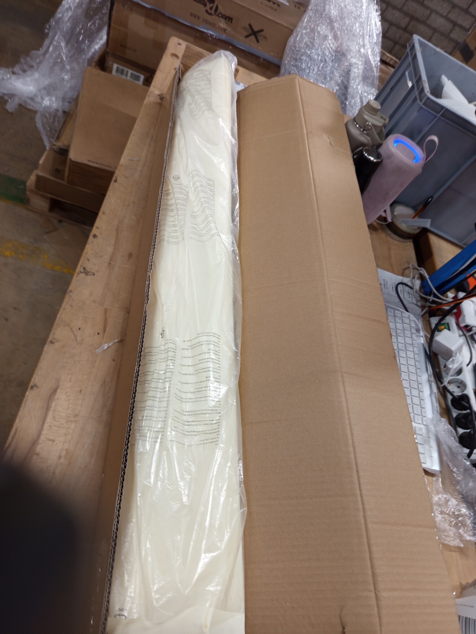 vidaXL Luifel uittrekbaar 350x150 cm crème