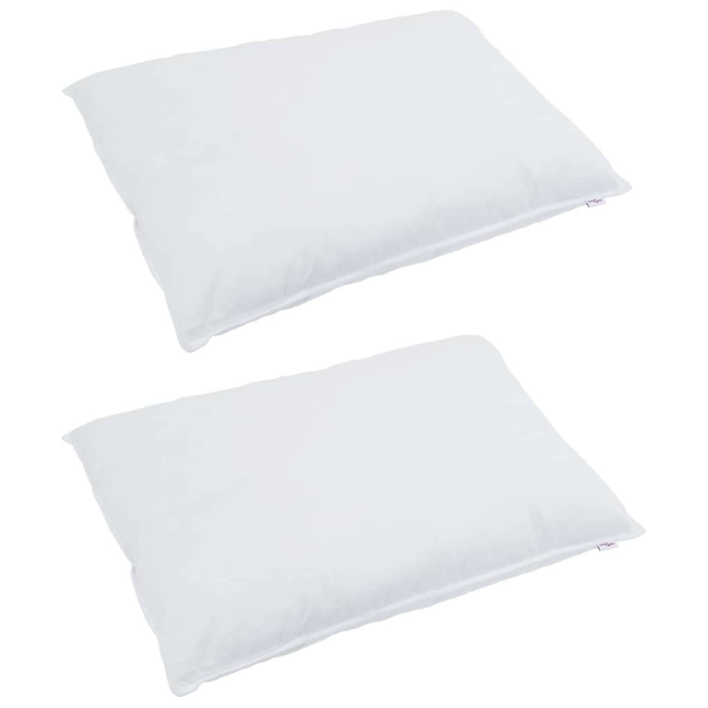vidaXL Hoofdkussen 2 st 50 x 75 cm Veren Wit