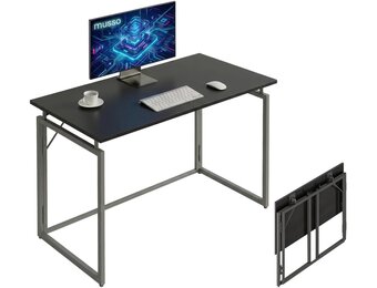 MUSSO F5 Opvouwbaar Bureau - 80 x 40 cm - Zwart - Montagevrij