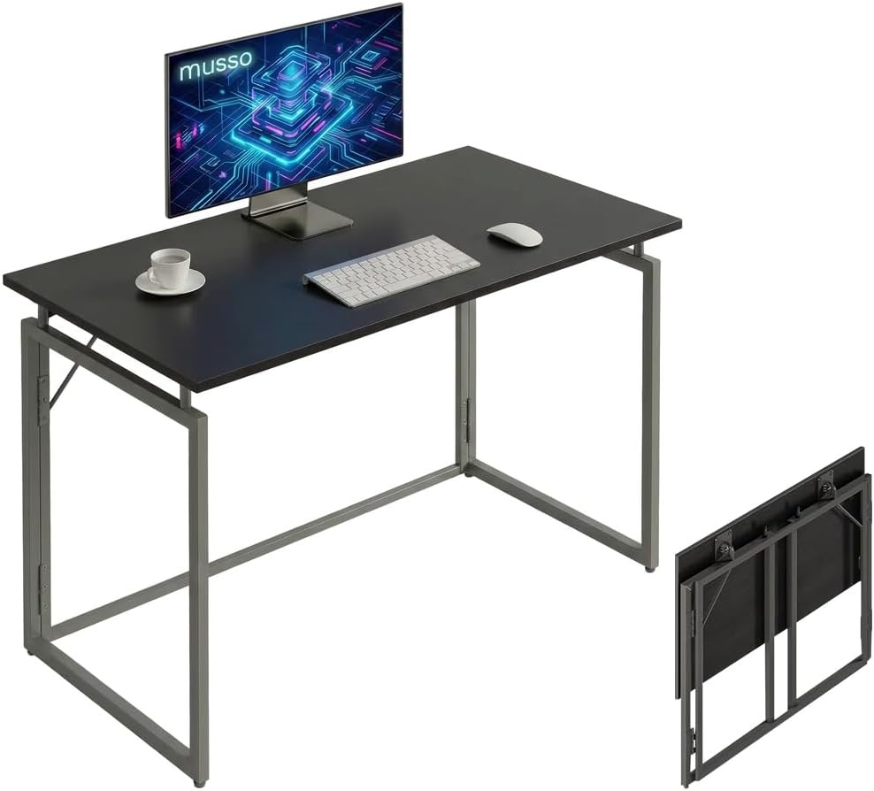 MUSSO F5 Opvouwbaar Bureau - 80 x 40 cm - Zwart - Montagevrij
