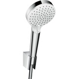 hansgrohe Crometta badset Vario EcoSmart 9 l/min/Porter 'S met doucheslang 125 cm wit/chroom, 26693400 - Maat set met doucheslang 1,25m