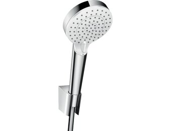 hansgrohe Crometta badset Vario EcoSmart 9 l/min/Porter 'S met doucheslang 125 cm wit/chroom, 26693400 - Maat set met doucheslang 1,25m