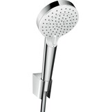 hansgrohe Crometta badset Vario EcoSmart 9 l/min/Porter 'S met doucheslang 125 cm wit/chroom, 26693400 - Maat set met doucheslang 1,25m