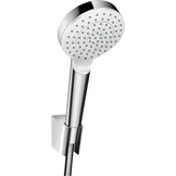 hansgrohe Crometta badset Vario EcoSmart 9 l/min/Porter 'S met doucheslang 125 cm wit/chroom, 26693400 - Maat set met doucheslang 1,25m