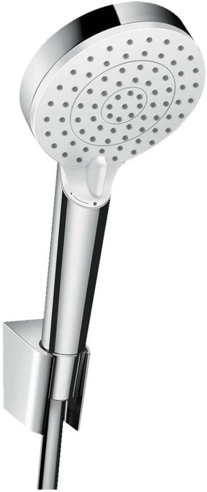 hansgrohe Crometta badset Vario EcoSmart 9 l/min/Porter 'S met doucheslang 125 cm wit/chroom, 26693400 - Maat set met doucheslang 1,25m