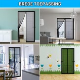 Fillis Magnetisch vliegengaas voor deur, 75 x 210 cm, insectenbescherming, balkondeur, van glasvezel, vliegengordijn, zonder boren, magneetgordijn, deurgordijnen voor balkon, woonkamer, slaapkamer,