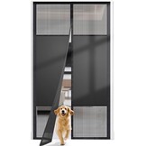 Fillis Magnetisch vliegengaas voor deur, 75 x 210 cm, insectenbescherming, balkondeur, van glasvezel, vliegengordijn, zonder boren, magneetgordijn, deurgordijnen voor balkon, woonkamer, slaapkamer,