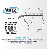 VINZ Santos Systeemhelm Matzwart - ECE 22.06 - Pinlock voorbereid - Diverse maten