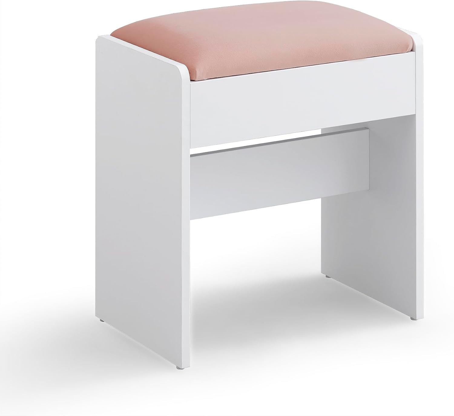 VASAGLE Kruk Kaptafel, Gestoffeerd Fluweel, met Antislip Voetkussentjes