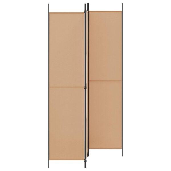 vidaXL 3-Panel Room Divider Beige 150 x 220 cm Stof