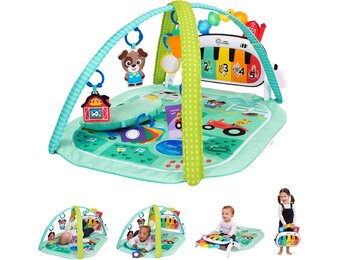 Baby Einstein Farm Explorers 4-in-1 Kickin' Tunes Muzikale Weide Muziek & Taalontdekking Gym, vanaf 0 maanden