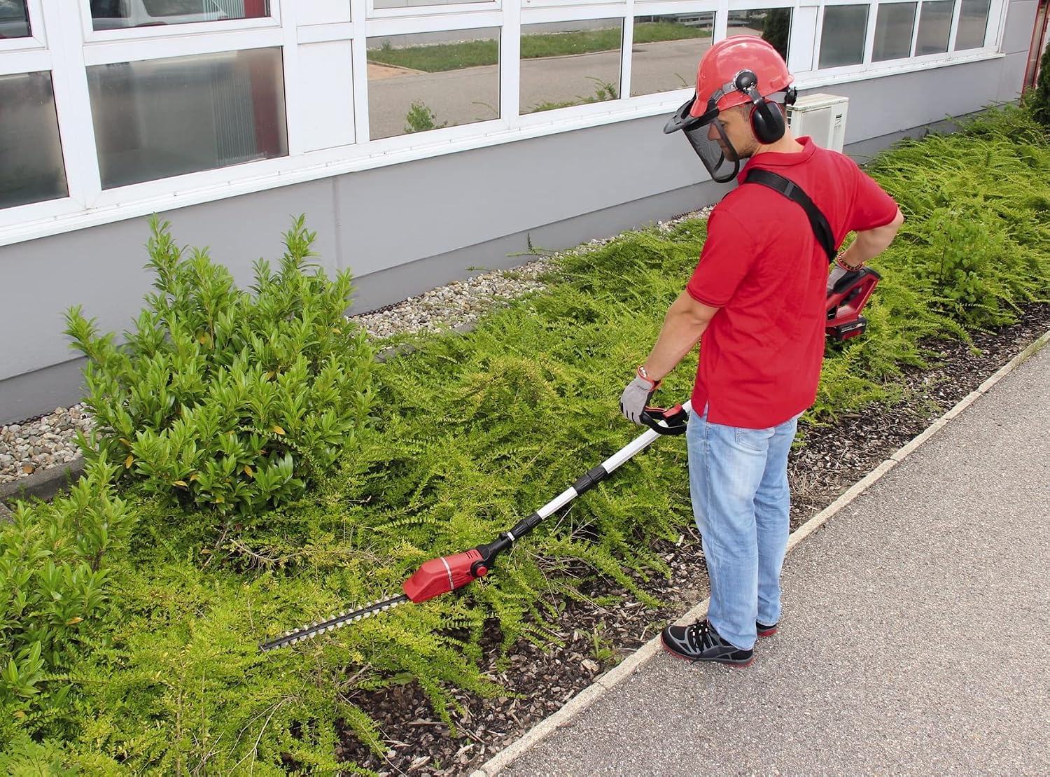 Einhell Accu Telescopische Heggenschaar GE-HH 18/45 Li T-Solo - 45 cm - Rood/Zwart