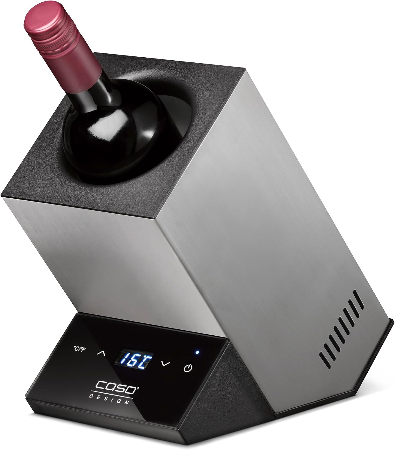 CASO WineCase One Inox Wijnkoeler - Zilver - Voor flessen tot 9 cm diameter