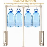 Kledingstang, uittrekbaar, belastbaar 30 kg, verstelbare kapstok, kledingstang, kledingkast, breedte verstelbaar, 89-121 cm.